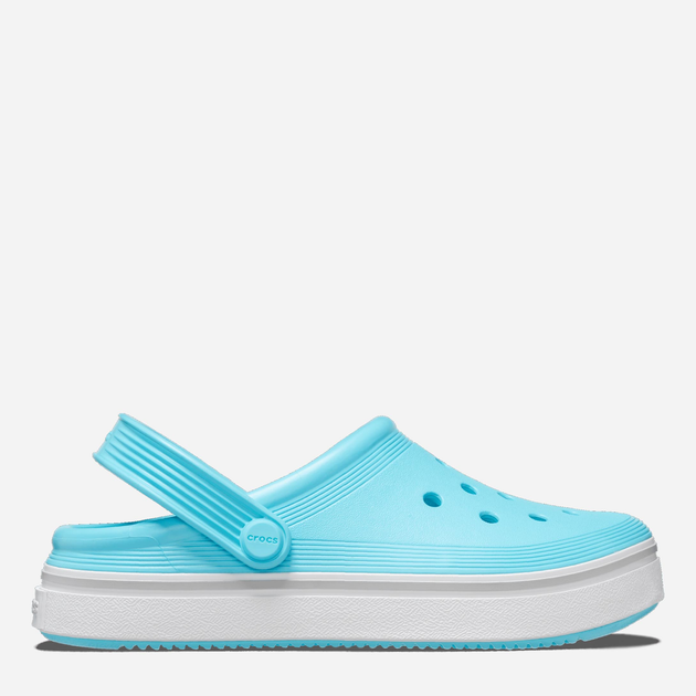 Дитячі крокси для дівчинки Crocs Off Court Clog KCR208477 30-31 Блакитні (196265324989) - зображення 1