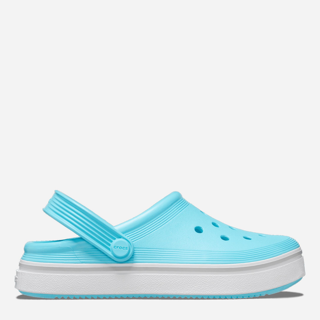 Дитячі крокси для дівчинки Crocs Off Court Clog TCR208479 22-23 Блакитні (196265325245) - зображення 1