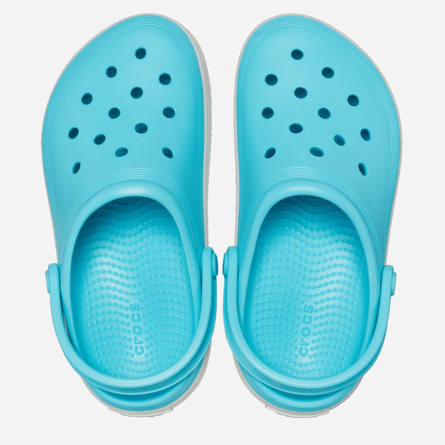 Дитячі крокси-сабо для дівчинки Crocs Off Court Clog TCR208479 22-23 Блакитні (196265325245) - зображення 3