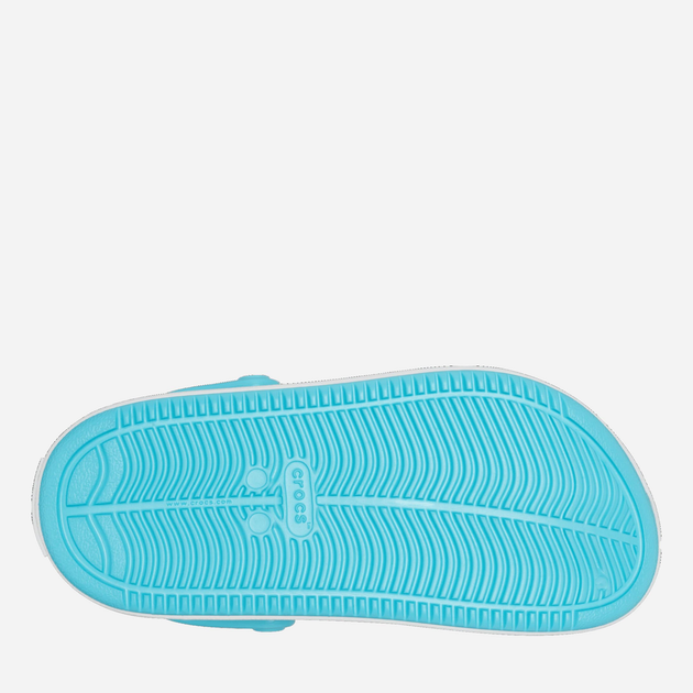 Дитячі крокси для дівчинки Crocs Off Court Clog TCR208479 23-24 Блакитні (196265325252) - зображення 5