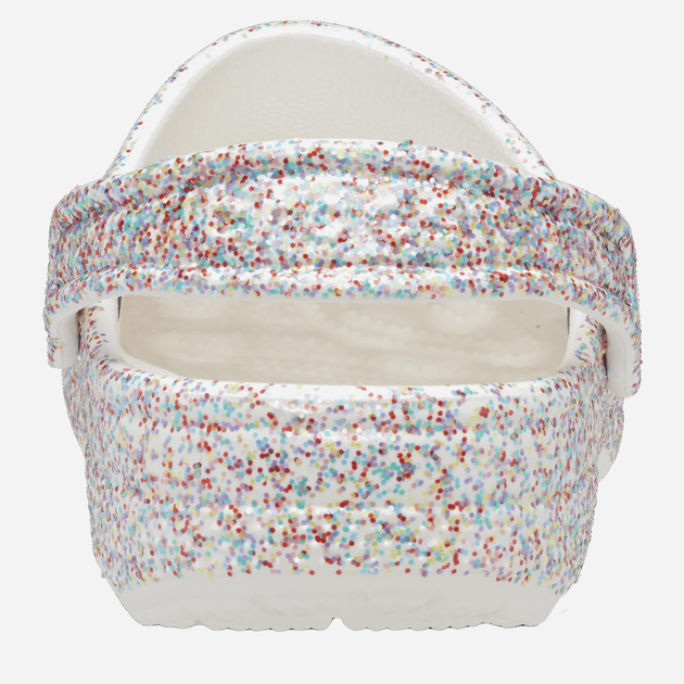 Дитячі крокси-сабо для дівчинки Crocs Classic Sprinkle Glitter Clogt CR208571 24-25 Білі (196265326129) - зображення 4