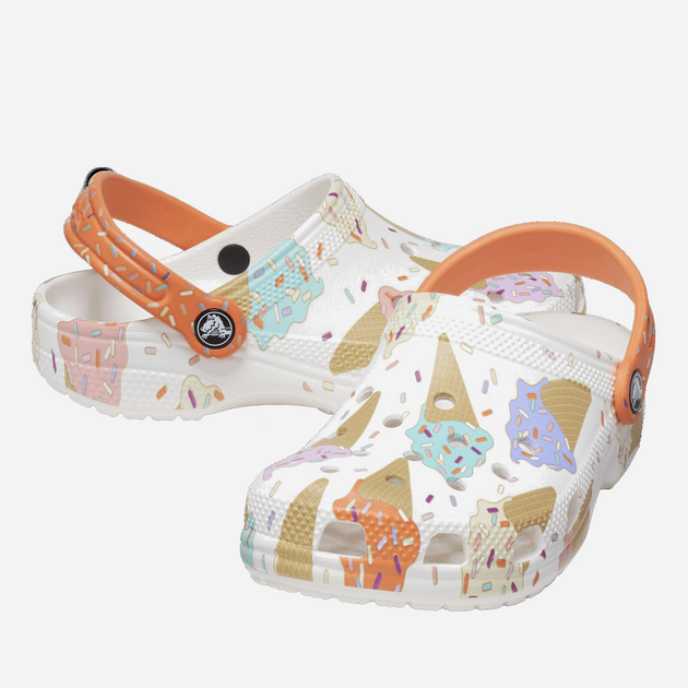 Chodaki dziecięce dla dziewczynki Crocs Classic ice Cream Graphic Cg TCR208572 23-24 Wielokolorowe (196265345694) - obraz 2