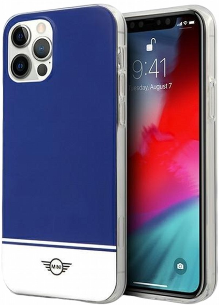 Панель CG Mobile Mini Morris Stripe Collection для Apple iPhone 12/12 Pro Navy (3700740490174) - зображення 1