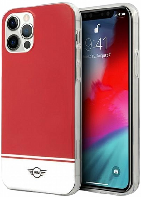 Панель CG Mobile Mini Morris Stripe Collection для Apple iPhone 12/12 Pro Red (3700740490204) - зображення 1