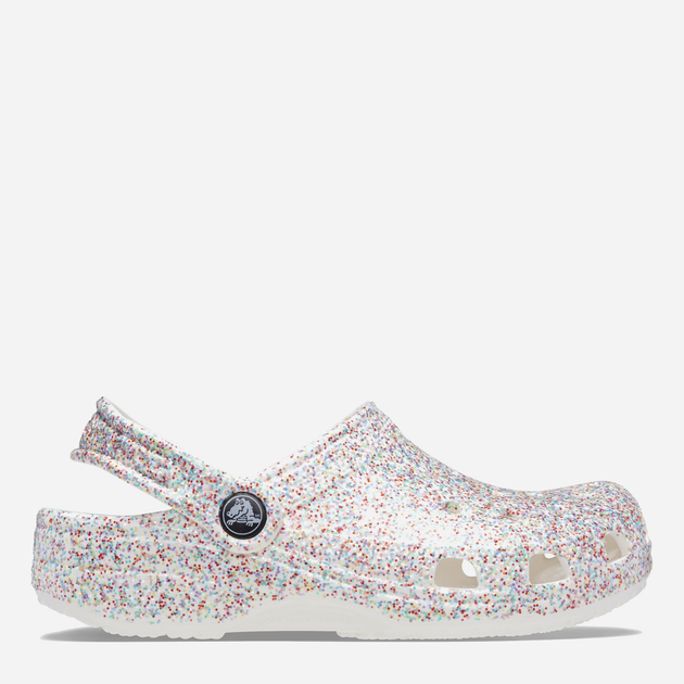 Chodaki dziecięce dla dziewczynki Crocs Classic Sprinkle Glitter Clogk CR208574 28-29 Białe (196265326457) - obraz 1
