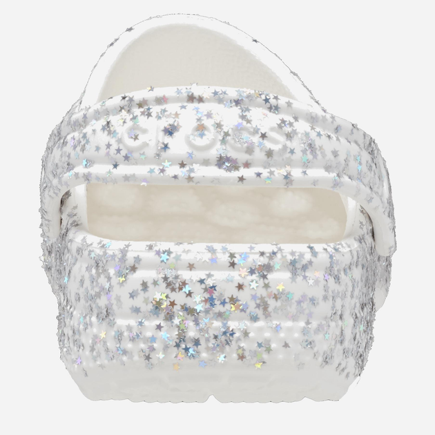 Дитячі крокси-сабо для дівчинки Crocs Classic Starry Glitter Clog KCR208619 32-33 Білі (196265332953) - зображення 4