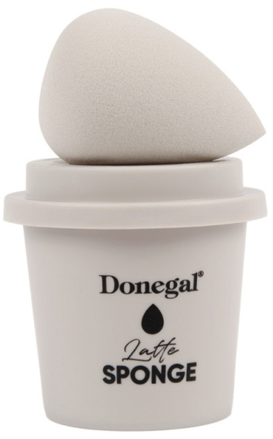 Gąbka do makijażu Donegal Morning Coffee z etui Latte Sponge 4350 (5907549243507) - obraz 1