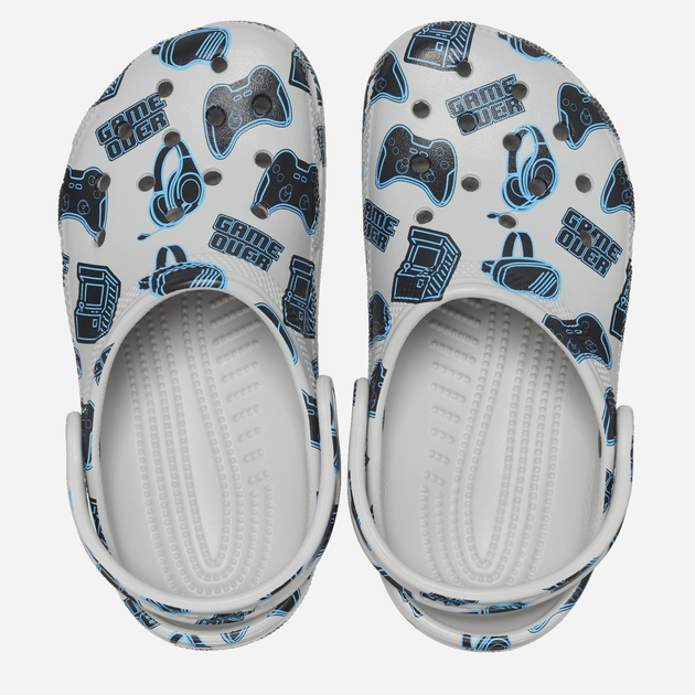 Дитячі крокси-сабо для хлопичка Crocs Classic Game Over Clog TCR208768 27-28 Синій/Сірий (196265339112) - зображення 3