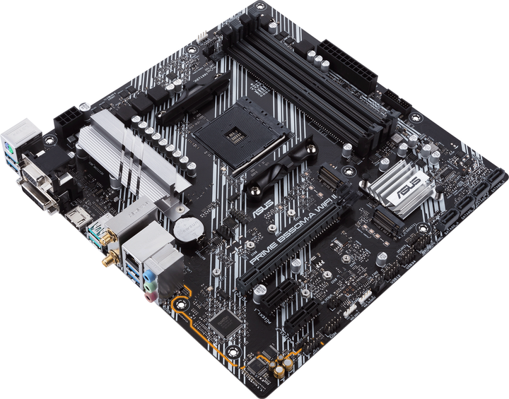 Материнська плата Asus PRIME B550M-A Wi-Fi II (sAM4, AMD B550, PCI-Ex16) - зображення 4