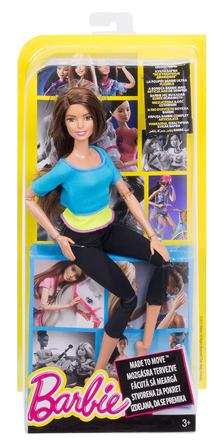 Mattel - Barbie - Made to Move - Yoga - African American (Purple Pants) -  кукла