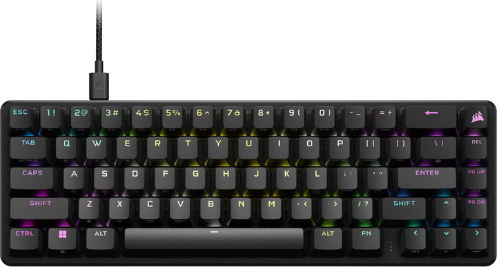 Klawiatura przewodowa Corsair K65 Pro Mini RGB 65% optyczno-mechaniczna USB Czarna (CH-91A401A-NA) - obraz 1