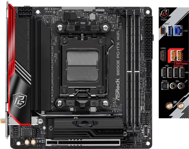 Материнская плата ASRock B650E PG-ITX WiFi (AM5, AMD B650, PCI-Ex16) - изображение 5
