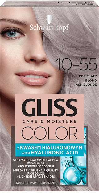 Краска для волос Gliss Color Care & Moisture 10-55 Пепельный блондин ...