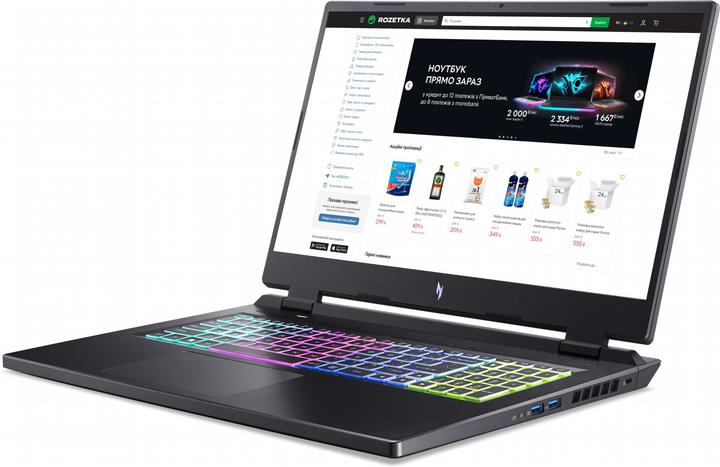 Ноутбук Acer Nitro 17 AN17-41-R2TZ (NH.QL1EU.001) Obsidian Black – фото ...