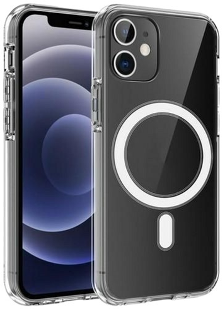 Etui Mercury MagSafe do Apple iPhone 12/12 Pro Transparent (8809887880208) - obraz 1