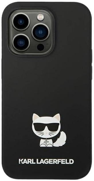 Etui Karl Lagerfeld Silicone Choupette Body do Apple iPhone 14 Pro Max Black (3666339076580) - obraz 3