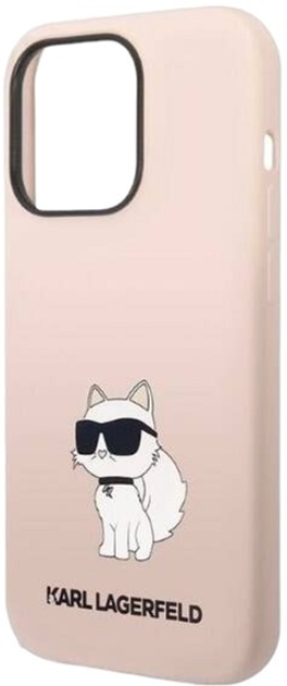 Панель Karl Lagerfeld Silicone Choupette для Apple iPhone 14 Pro Max Pink (3666339086718) - зображення 4