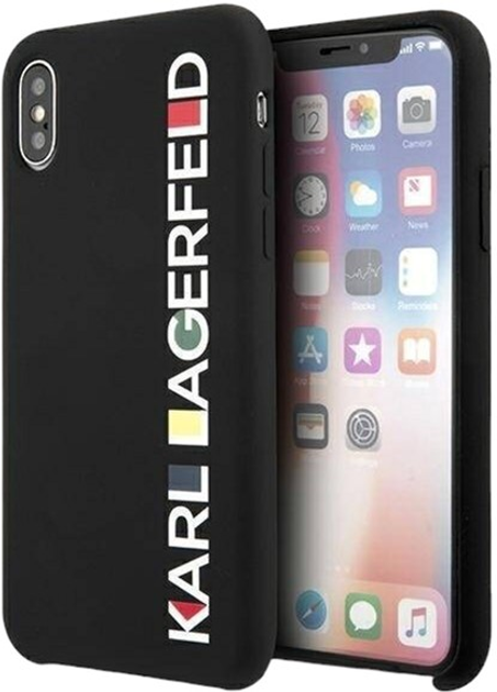 Etui Karl Lagerfeld Glossy Bauhau do Apple iPhone X/XS Black (3700740468821) - obraz 1