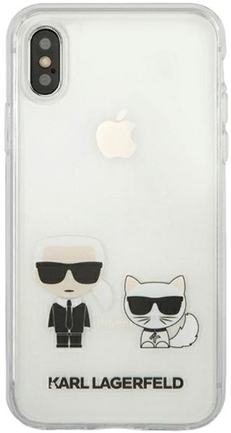 Etui Karl Lagerfeld Karl&Choupette do Apple iPhone X/Xs Transparent (3700740494189) - obraz 2