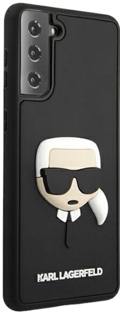 Панель Karl Lagerfeld 3D Rubber Karl`s Head для Samsung Glalaxy S21 Plus Black (3666339003388) - зображення 1