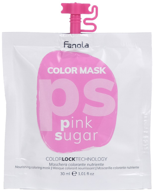 Maska do włosów Fanola Color Mask koloryzująca Sugar Pink 30 ml (8008277761121) - obraz 1