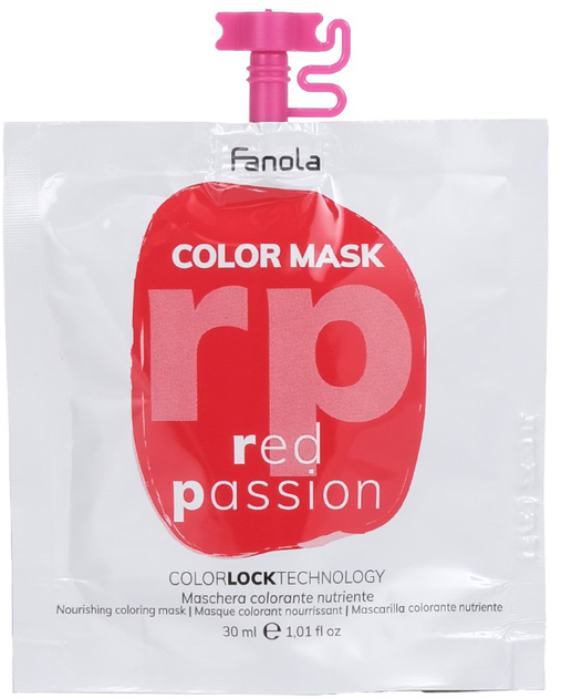 Маска для волосся Fanola Color Mask для волосся Red Passion 30 мл (8008277761107) - зображення 1