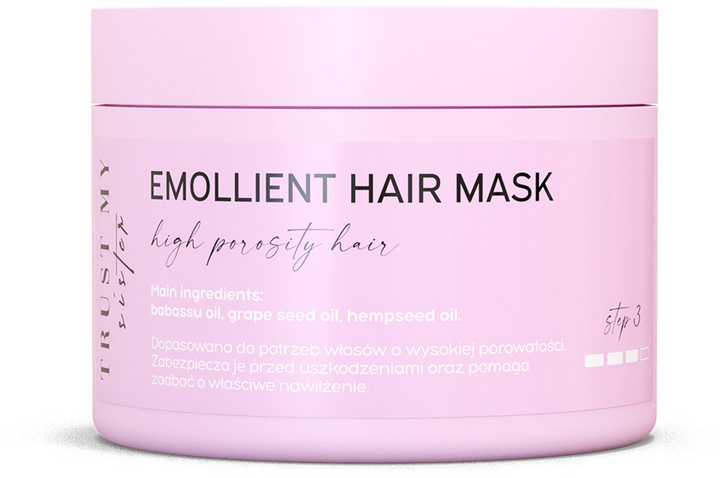 Maska do włosów Trust My Sister Emollient Hair Mask emolientowa do włosów wysokoporowatych 150 g (5902539715293) - obraz 1