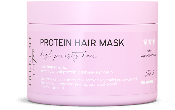 Maska do włosów Trust My Sister Protein Hair Mask proteinowa maska do włosów wysokoporowatych 150 g (5902539715262) - obraz 1