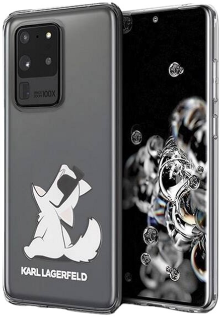 Etui Karl Lagerfeld Choupette Fun do Samsung Galaxy S20 Ultra Transparent (3700740473795) - obraz 1