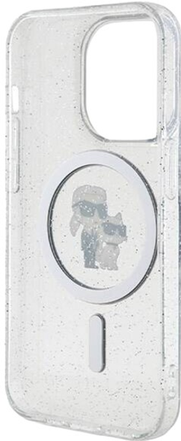 Панель Karl Lagerfeld Karl&Choupette Glitter MagSafe для Apple iPhone 14 Pro Transparent (3666339162733) - зображення 2