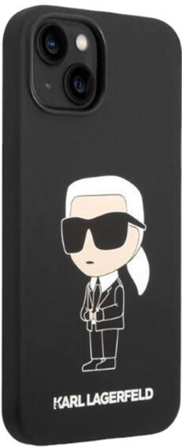 Etui Karl Lagerfeld Silicone Ikonik Magsafe do Apple iPhone 14 Plus Black (3666339087692) - obraz 2