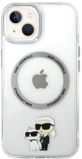 Панель Karl Lagerfeld Iconic Karl&Choupette Magsafe для Apple iPhone 14 Transparent (3666339087609) - зображення 2