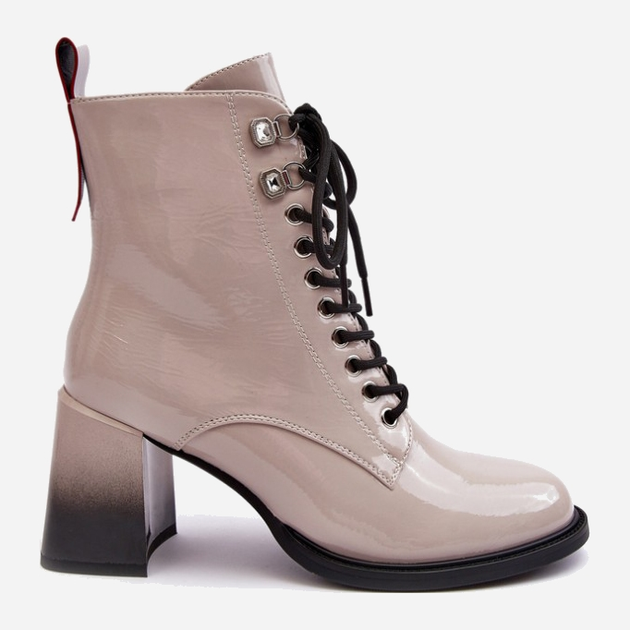 Жіночі зимові черевики високі S.Barski D&A MR870-06 38 Світло-сірі (5905677949612) - зображення 1