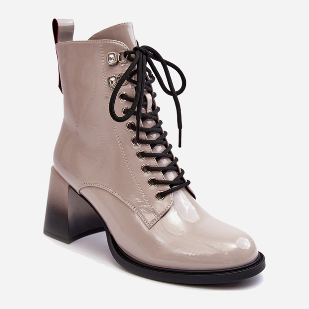 Жіночі зимові черевики високі S.Barski D&A MR870-06 39 Світло-сірі (5905677949605) - зображення 2