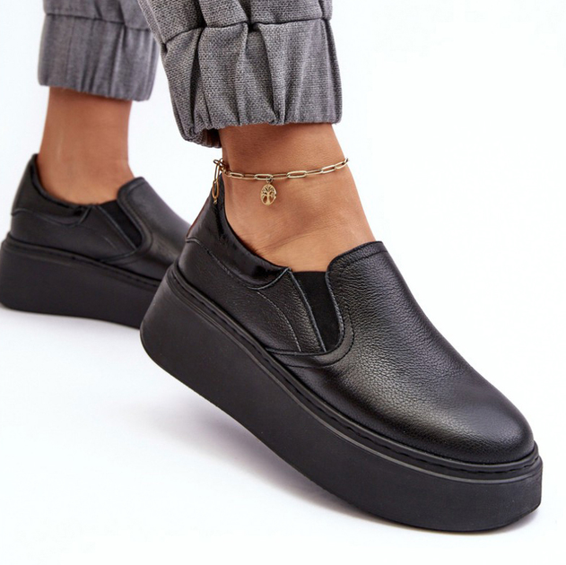 Buty wsuwane damskie Lemar Manish 38 Czarne (5905677941739) - obraz 7