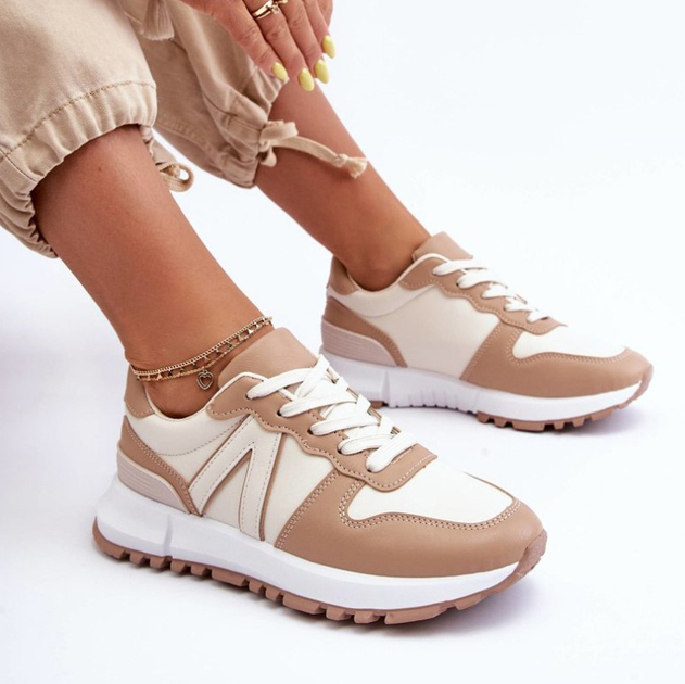 Sneakersy damskie Kabama 37 Brązowy/Beżowy (5905677651195) - obraz 8