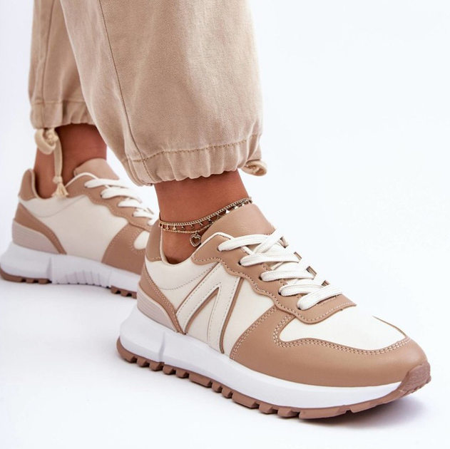 Sneakersy damskie Kabama 39 Brązowy/Beżowy (5905677651218) - obraz 6