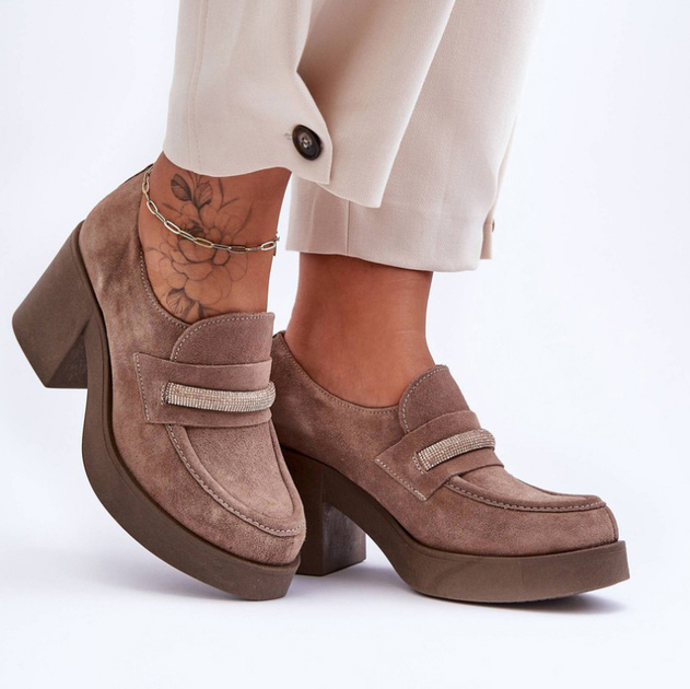Loafersy damskie Lemar Gelanor 37 Beżowe - obraz 3
