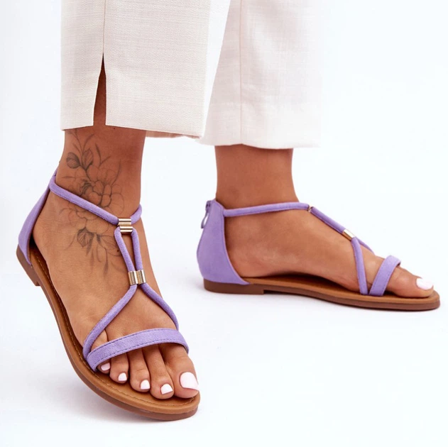 Жіночі сандалі Jullie 39 Фіолетові (5905677638202) - зображення 7