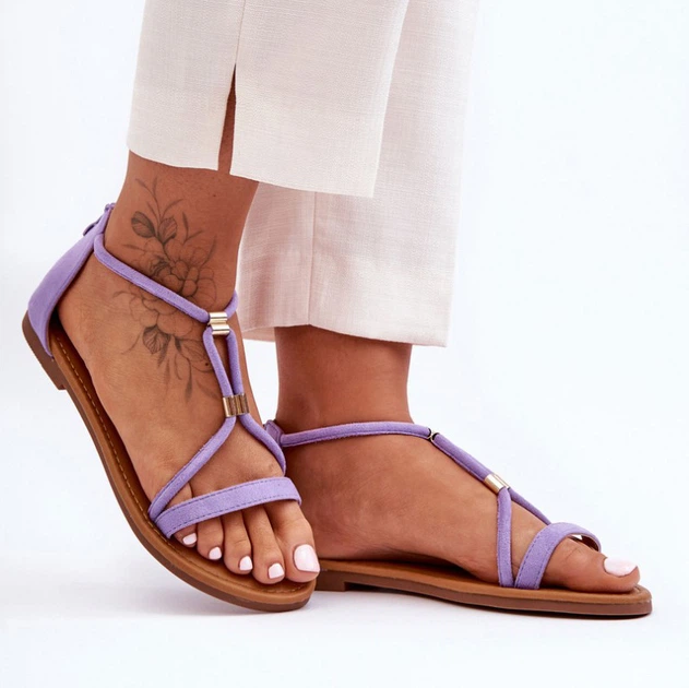 Жіночі сандалі Jullie 40 Фіолетові (5905677638219) - зображення 5