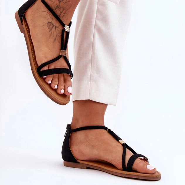 Жіночі сандалі Jullie 37 Чорні (5905677638127) - зображення 4