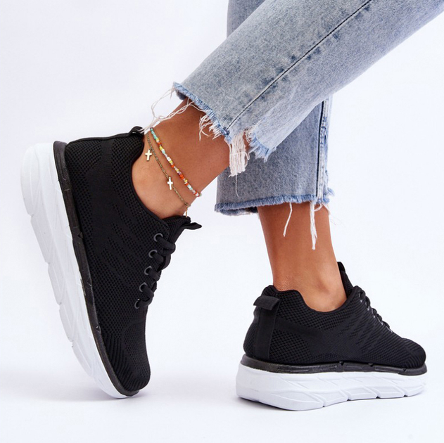 Buty sportowe damskie Lavarone 41 Czarne (5905677139877) - obraz 4