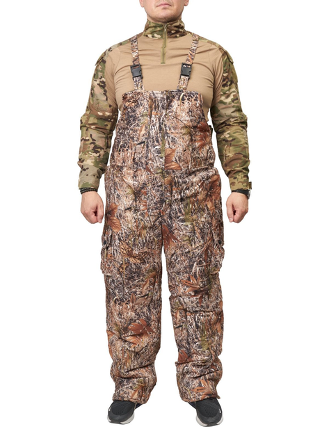 Костюм чоловічий Грізлі зима -30С із мембранної тканини Камуфляж 58 вітро- і водонепроникний штани куртка з капюшоном на замку для зимової риболовлі полювання - зображення 2