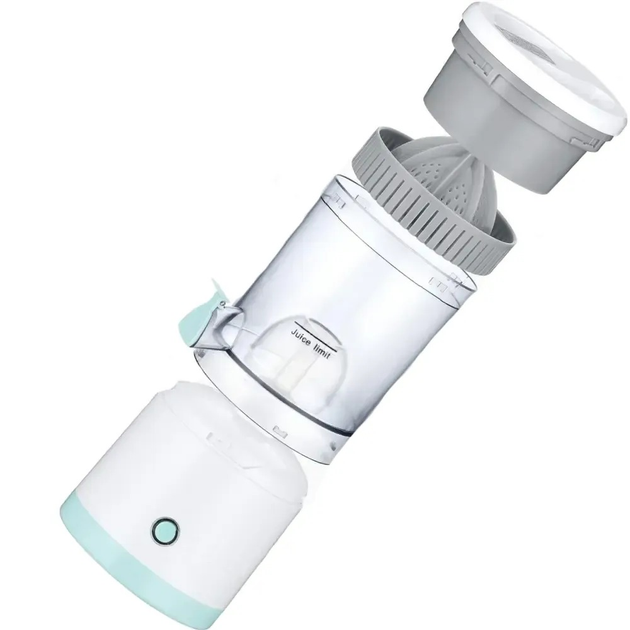 Аккумуляторная соковыжималка Citrus Juicer от USB Белый с серым 1600 мАч - изображение 1