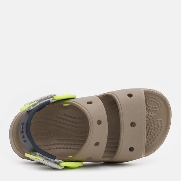 Дитячі сандалії для хлопчика Crocs Classic All-Terrain Sandal K 207707-2F9 30-31 (C13) Хакі/Різнокольоровий (196265255887) - зображення 5