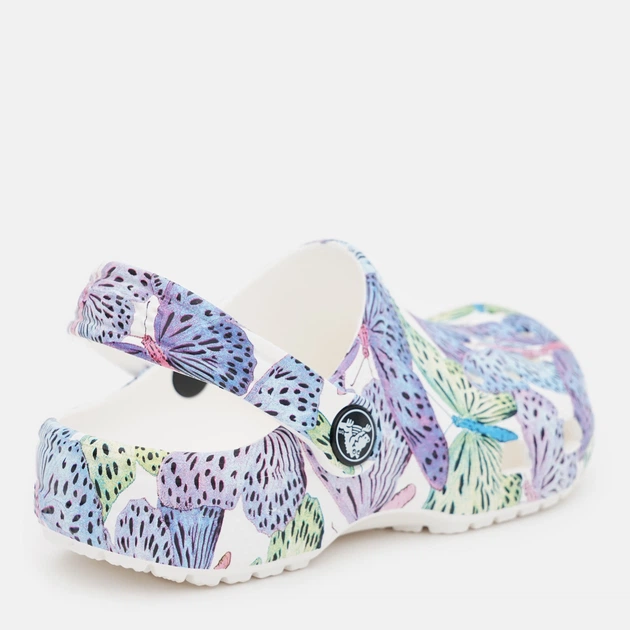 Chodaki dziecięce dla dziewczynki Crocs Classic Butterfly Clog K 208297-94S-133 33-34 Biały/Wielokolorowy (196265236251) - obraz 4