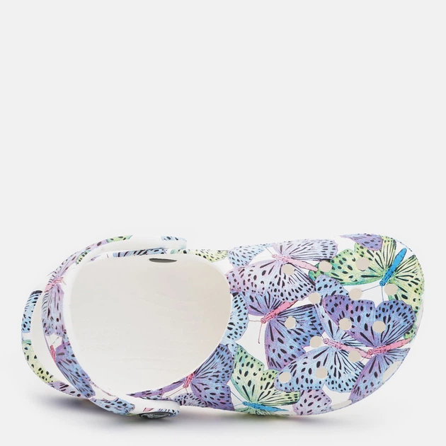 Chodaki dziecięce dla dziewczynki Crocs Classic Butterfly Clog K 208297-94S-133 33-34 Biały/Wielokolorowy (196265236251) - obraz 5