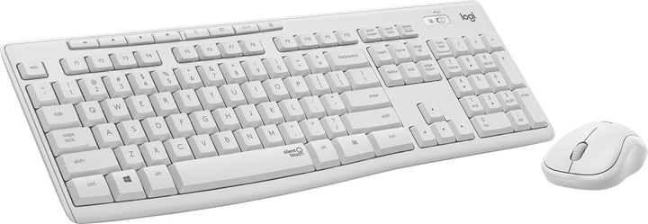 Комплект бездротовий Logitech MK295 Silent USB 2.4 GHz White (920-009819) - зображення 3