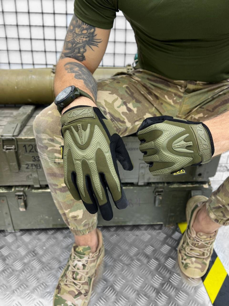 Тактичні рукавички Tactical Gloves Olive S - изображение 1