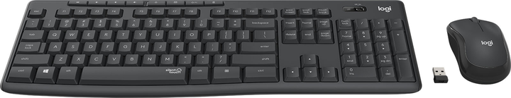 Комплект бездротовий Logitech MK295 Silent USB 2.4 GHz Black (920-009794) - зображення 2